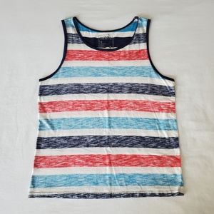 Urban Pipeline (Kohl's) Striped Tank Top, M, Red White & Blue